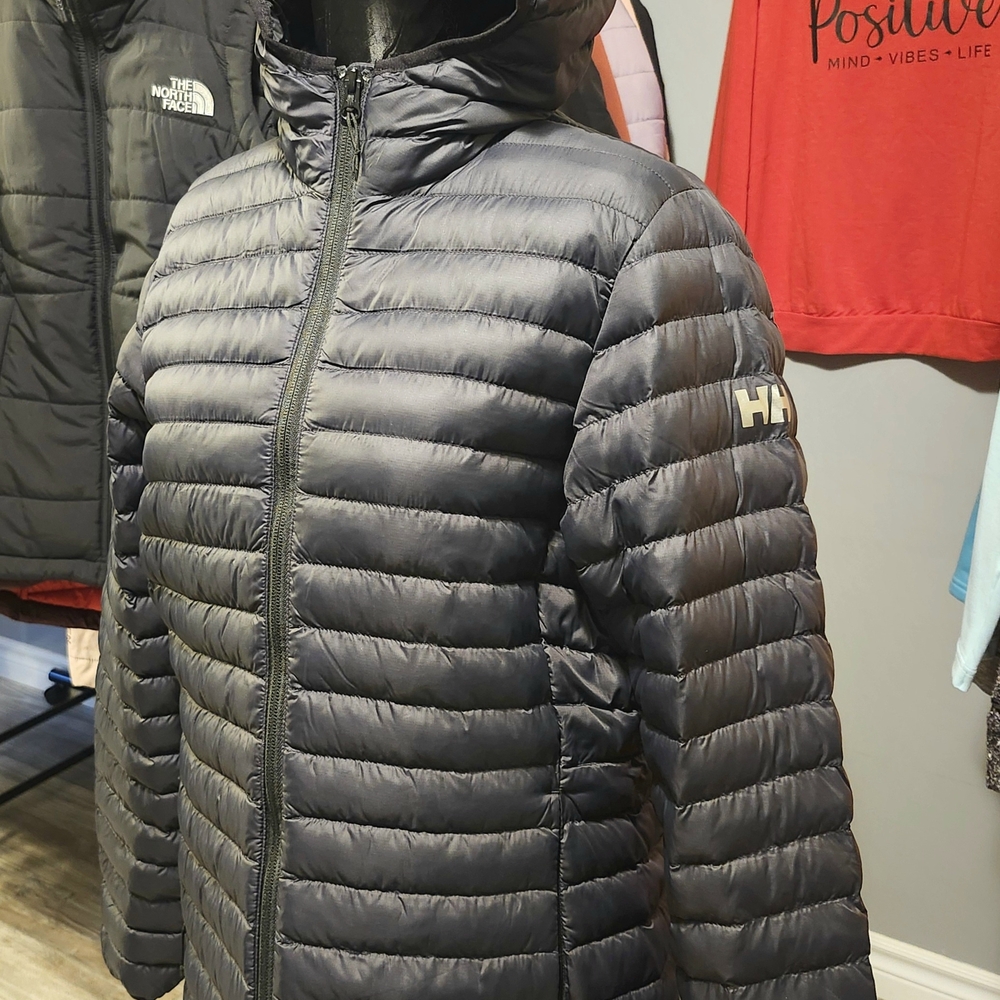 Helly Hansen Gray/Bkue Puffer Jacket